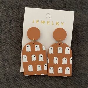 Ghost Arch Earrings with Gold Hardware, NEW
